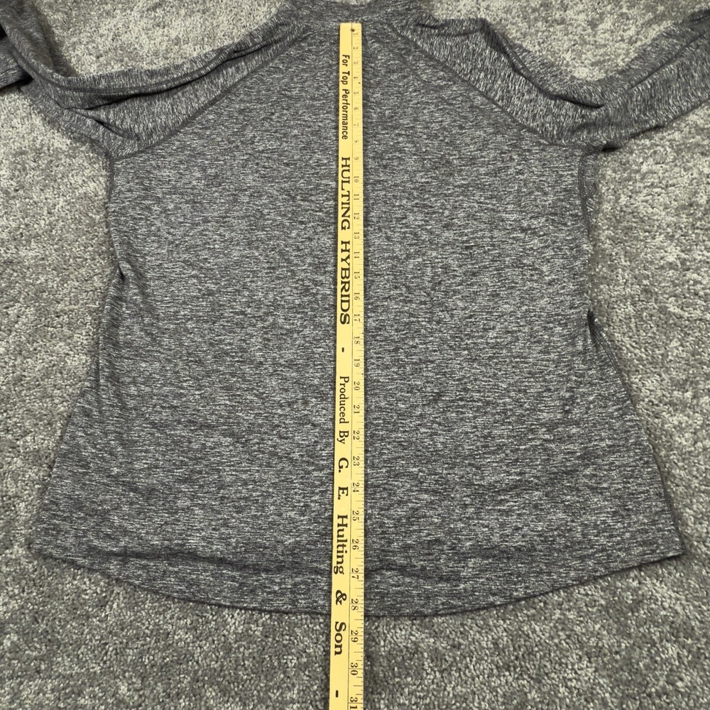 Nike Dri Fit Shirt Mens XXL Heather Gray 1/4 Zip Thumb Hole Athletic Pullover - Picture 7 of 7